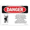 Signmission OSHA Danger Sign, 10" Height, Rigid Plastic, Do Not Use Or Take Down This Scaffolding, Landscape OS-DS-P-1014-L-1652 - alternate 1